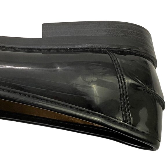 Sonoma Black Patent Ortholite Loafers Work Office Career Shoes Closed Toe Size 9 - Picture 4 of 12